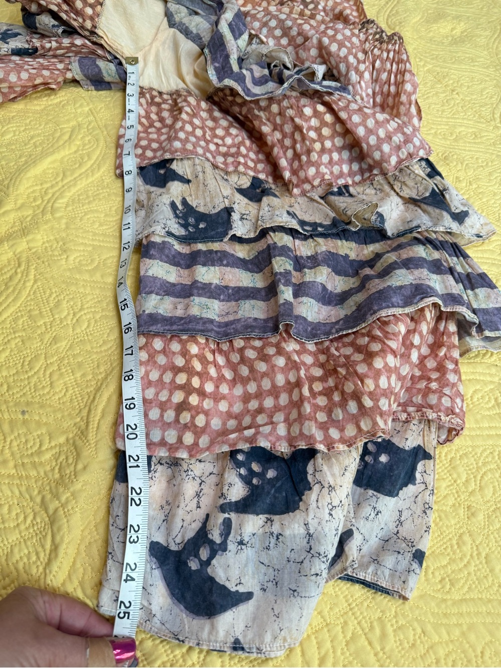 H240 Set A Rare Bird L/XL w15-24 Paper Crane OS w15-22 Cream Linen StarTunic - Picture 8 of 16